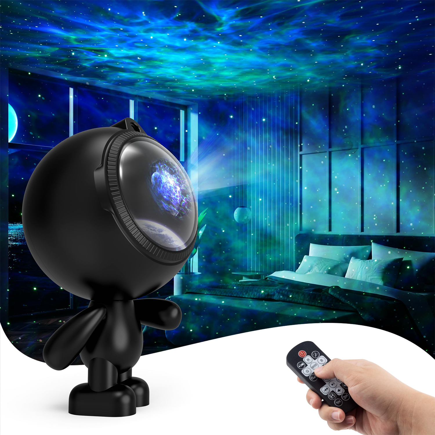 Astronaut Galaxy Projector with Timer and Remote