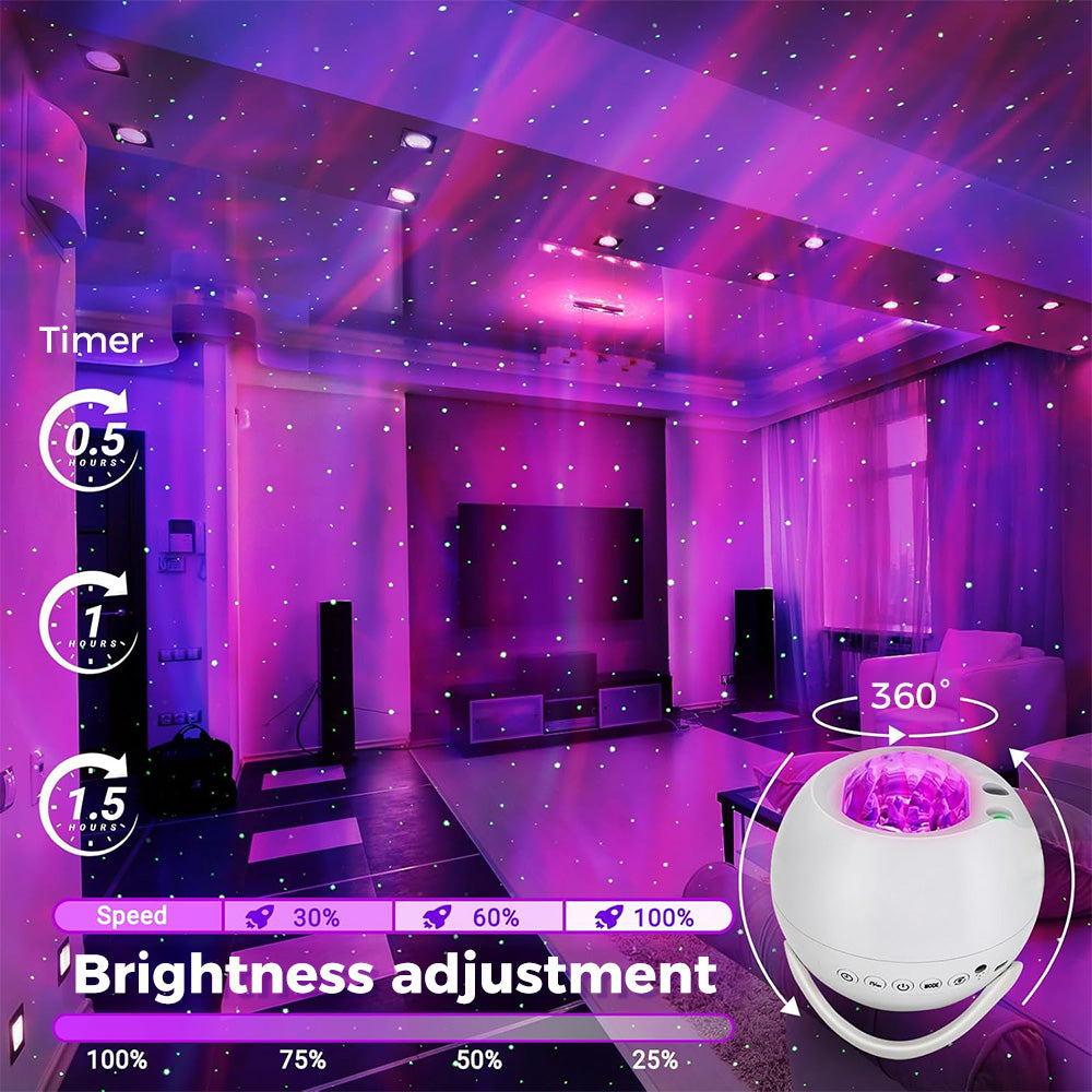 Aurora Projection Lamp with Remote Control – Perfect for Relaxing or Parties