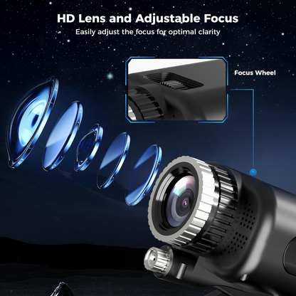 3D Galaxy Star Projector with White Noise & Bluetooth Speaker