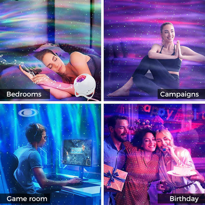 Aurora Projection Lamp with Remote Control – Perfect for Relaxing or Parties