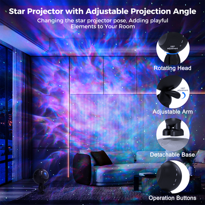 Astronaut Galaxy Projector with Timer and Remote
