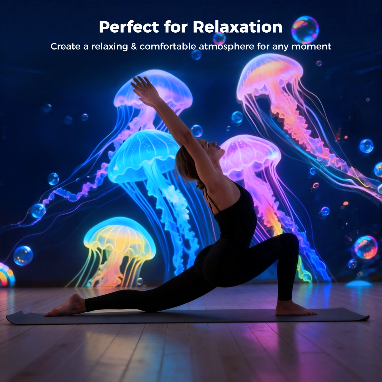 3D Galaxy Star Projector with White Noise & Bluetooth Speaker